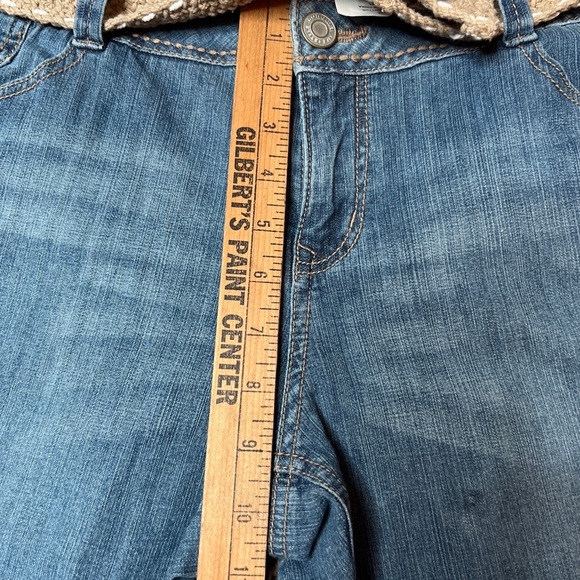 Sonoma Life Style Blue Jeans with Belt Low Rise Boot Cut Modern Fit Women FLAWS - Picture 10 of 16